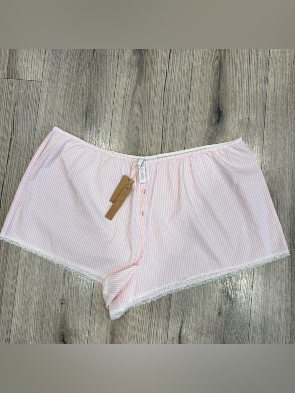 SKIMS Cotton Poplin Sleep Short Cherry Blossom Stripe